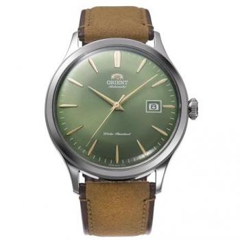 Orient Bambino Automatic Classic Men's Watch RA-AC0P01E30B 42mm Ochre Brown/Green