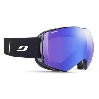 Máscara de Esquí Julbo Light Year OTG - Color negro, diseño OTG (Over The Glasses) para usar sobre gafas ópticas, lentes esféricos con protección UV, ventilación superior y lateral, tratamiento anti-empañ