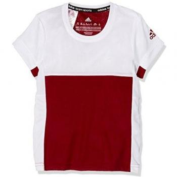 adidas Camiseta T16 Climacool tee, otoño/Invierno, Unisex, Color Rojo/Blanco, tamaño 152