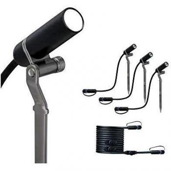 Juego de Ampliación de Focos LED para Jardín Paulmann Plug & Shine Plantini 3000K 3x2,5W IP65 Antracita