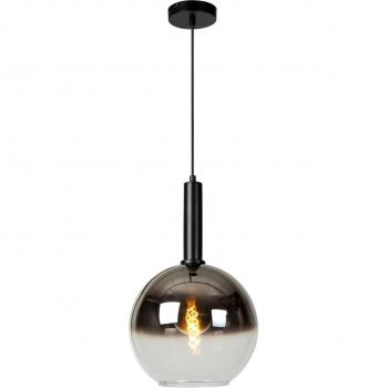 Lámpara colgante moderna Marius, negra, Ø30cm, 1 luz E27