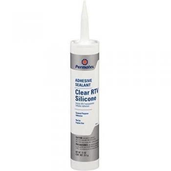 Permatex 11 Oz silicona transparente Adhesivo Sellador 80855