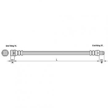 Metzger 4110238 Tubo flexible de frenos