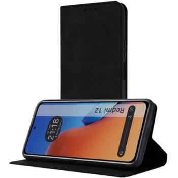 Funda libro de Polipiel con tarjetero para Xiaomi Redmi 12C color Negra