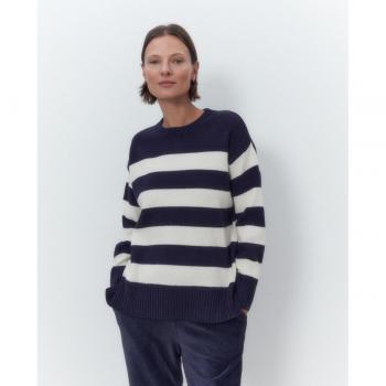 Jersey de punto de rayas para mujer