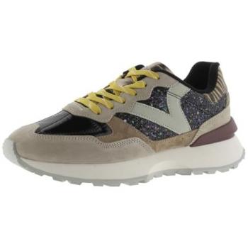 Zapatillas deportivas de mujer Victoria Rush con glitter, serraje y animal print