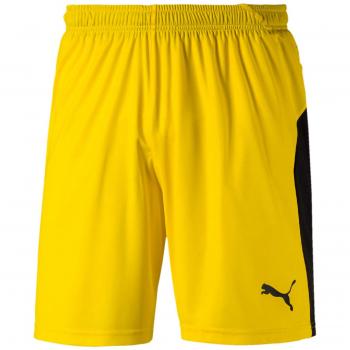 PUMA Liga Shorts Pants, Hombre, Cyber Yellow Black, M