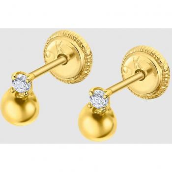 Pendientes de niña LG00286 Basics de oro 9K