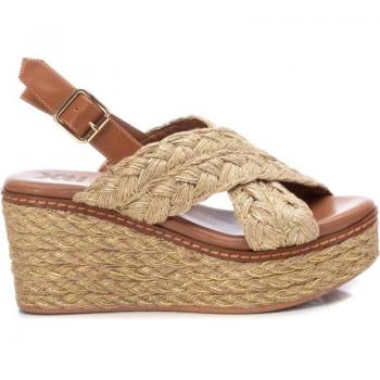 Sandalias de Yute para Mujer Xti en color oro