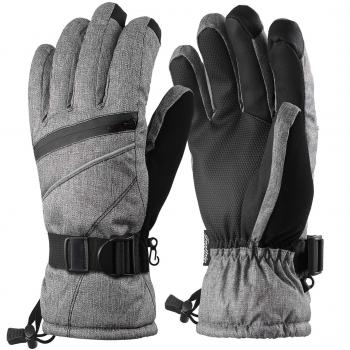 Fazitrip Guantes de esquí, 3M Thinsulate Guantes para Hombre de Invierno,para esquí, Ciclismo, etc.