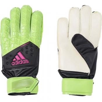 adidas Ace FS Junior - Guantes para niños, color verde - solar green/core black/shock pink s16/white, talla 5