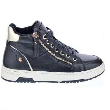 Zapatillas Botas de Piel para Mujer Carmela 161076 en Color Negro
