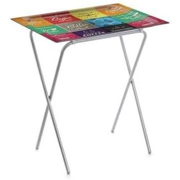 Mesita Plegable Don Hierro con Bandeja Extraíble para Cocina y Camping, 65,5 x 61,5 x 42 cm