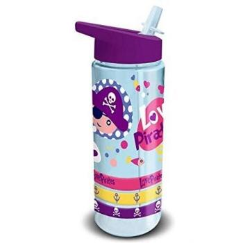 Kids Botella de plastico de Colección Piratas Cantimplora, Adultos Unisex, Multicolor, Talla Única