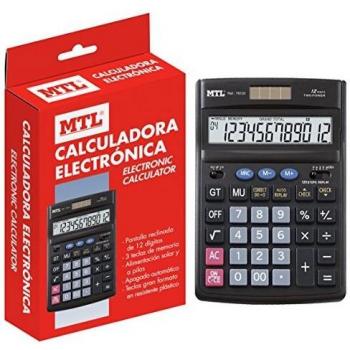 MTL 79131 - Calculadora grande, color negro