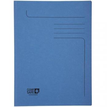 Subcarpeta Exacompta Clean Safe A4 con 2 solapas azul 400 gr paquete de 5 unidades