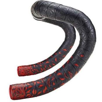 Cinta manillar SUPACAZ SUPER STICKY KUSH STARFADE, rojo/negro