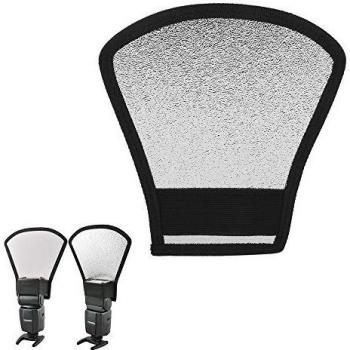 Viltrox two-sides difusor de flash Softbox Plata/Blanco Reflector para Nikon Speedlite SB-600, SB-800, SB-900, Canon Speedlite 270EX II 430EX II 580EX 600EX Yongnuo YN-568EX YN-565EX YN-560 II III IV