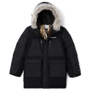 Chaqueta de invierno con capucha Columbia Marquam Peak Fusion II Parka negro para niño - XL
