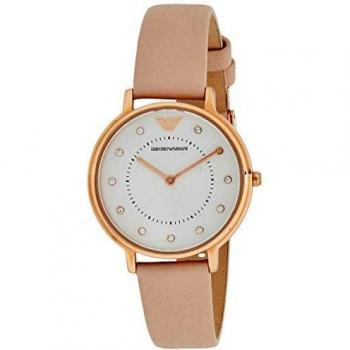 Emporio Armani Reloj Analogico para Mujer de Cuarzo con Correa en Piel AR2510