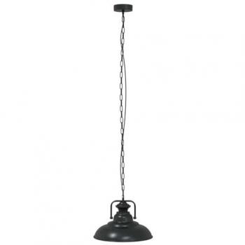 Lámpara colgante E27 negra Ø 31 cm hierro