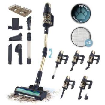Aspirador de Escoba Sin Cable Cecotec Conga Rockstar RX70 Aquapet Flex Genesis 780W Antienredos para Mascotas