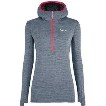 SALEWA Puez Wo Active Pl Sudadera, Mujer, Blue Fog/Black out, 50/44