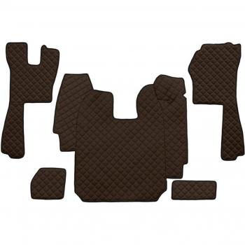 Alfombra moldeada F-CORE FL03 BROWN - Alfombrilla de diseño ergonómico, material resistente y duradero, fácil de limpiar, antideslizante, color marrón
