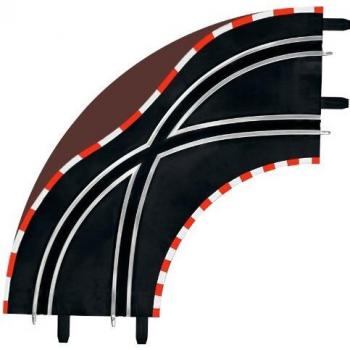 Carrera - GO 143: Cambio Carril en Curva 1/90°, 2 Piezas, Escala 1:43