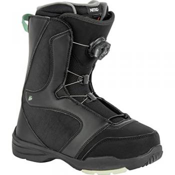 Nitro Flora Botas de Snowboard para Mujer, Flexión Suave, Sistema Boa, Color Black-Mint, Talla 265