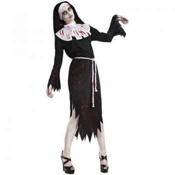 Disfraz de Monja Zombie para mujer