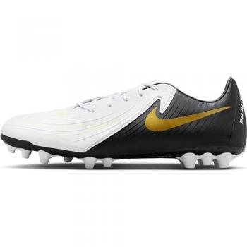 Nike Bota Phantom GXII Academy AG, Botas de fútbol para césped artificial, color White Black Mtlc Gold Coin, talla 44 EU