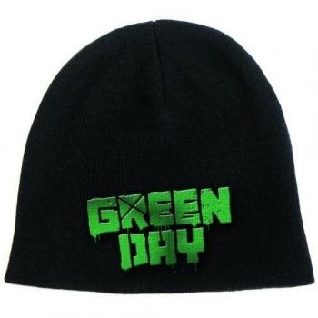 Green Day Cotton Beanie with Black Logo