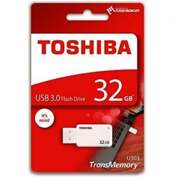Toshiba THN-U303W0320E4 - Memoria USB 3.0 DE 32 GB, Color Blanco