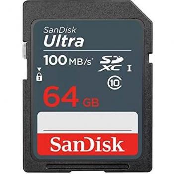 SanDisk Ultra SDXC UHS-I Tarjeta de Memoria 64GB, 100MB/s, Clase 10