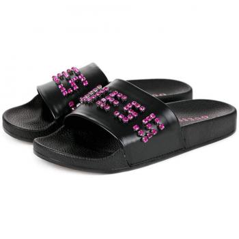 Guess - Zapatillas de Estar por casa para Mujer Negro Negro Negro 37 EU