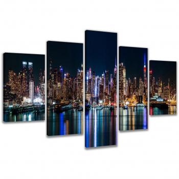 Visario 200 x 100 cm ! Cuadro en Lienzo Nueva York Nr 6309