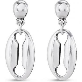 UNO de 50 Silver Plated Metal Alloy Link Earrings for Women