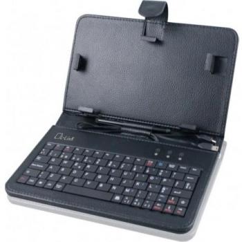 L-link LL-AT-11 - Funda para Tablet de 7 con Teclado y lápiz Digital, Negro