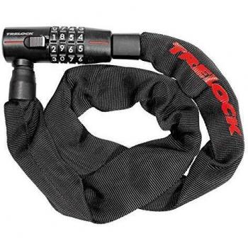 Trelock Candado de cadena unisex para adultos, color negro, 85 cm y 5 mm de diámetro, 2232513903