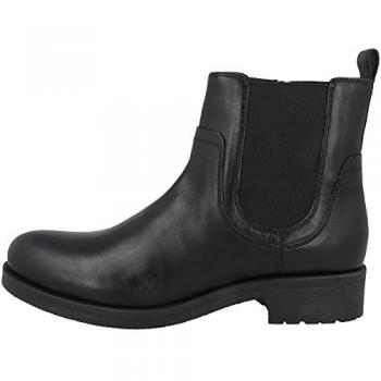 Botines de mujer Geox Rawelle, cuero negro, talla 37 EU