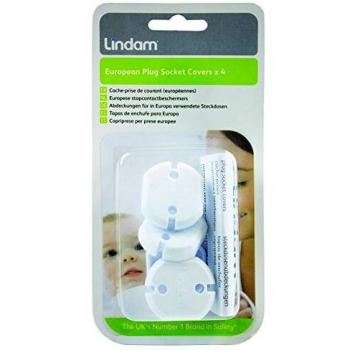 Lindam 044411 - Pack de 4 tapas de enchufe para Europa