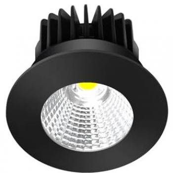 Foco empotrado LED Lirin, negro, 2.700K de aluminio para salón y comedor