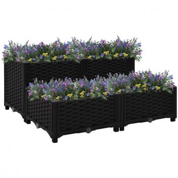 vidaXL Raised Bed 80x80x38 cm Polypropylene