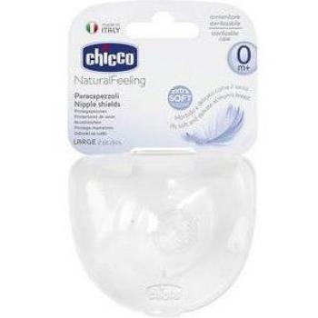 Chicco Protectores de Pezones de Silicona Tamaño Grande, 2 Unidades