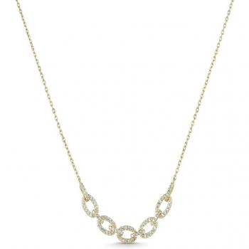 Collar Itemporality SNL-201-152-UU con eslabones grandes y circonitas blancas