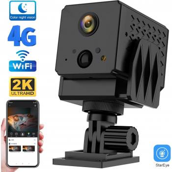 Mini Cámara de Seguridad HD 1080P IP Inalámbrica 140° con Visión Nocturna y Protección de Video Secreta IR