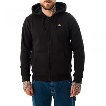 Dickies Oakport Black Zip Hoodie for Men - Size S