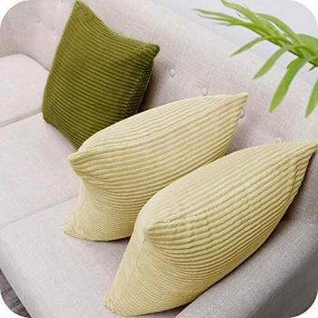 UMI Amazon Brand Funda de Cojin Decoracion para Salon Suave 2 Piezas 30x50cm Beige