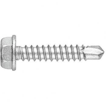 Tornillo autotaladrante inoxidable bimetal con cabeza hexagonal 4,8X25 (100U)